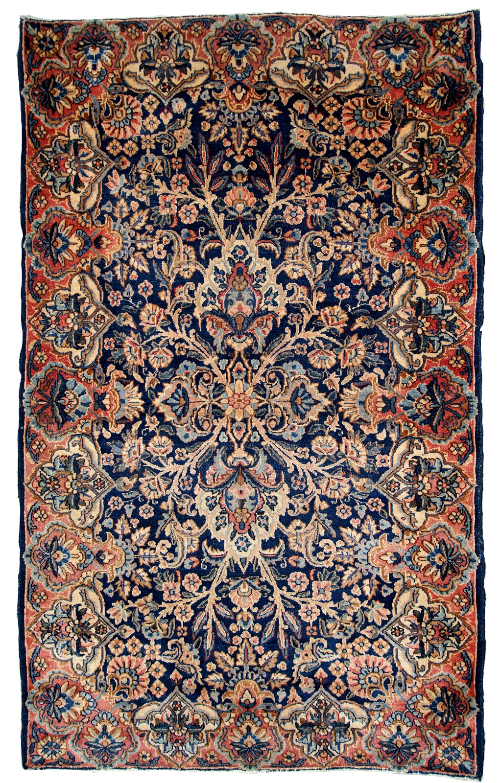 Handmade antique Persian Kerman rug 1920s