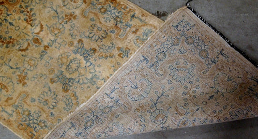 Handmade antique Persian Kerman rug 1920s