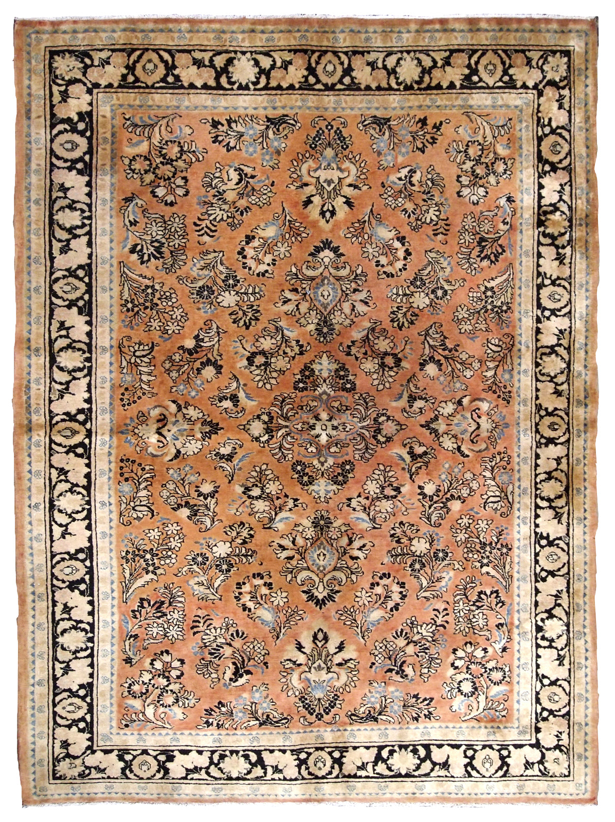 Handmade antique Persian Sarouk rug 1920s