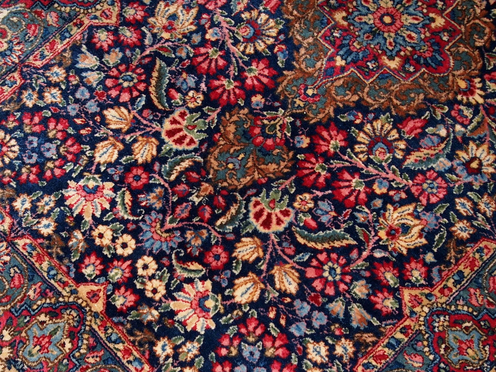 Handmade antique Persian Kerman rug, 1920s