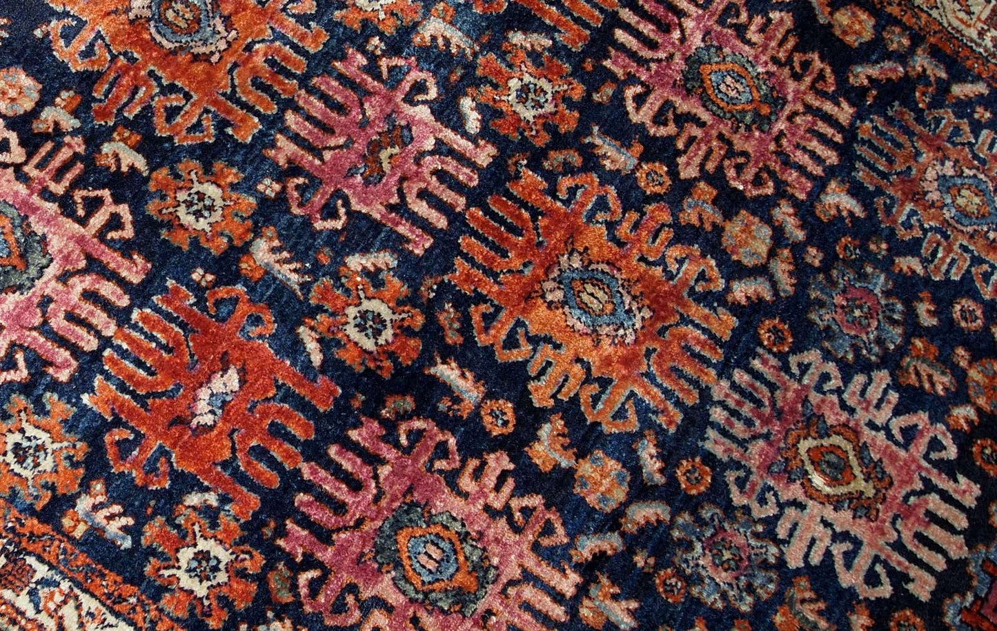 Handmade antique Persian Malayer rug, 1910s