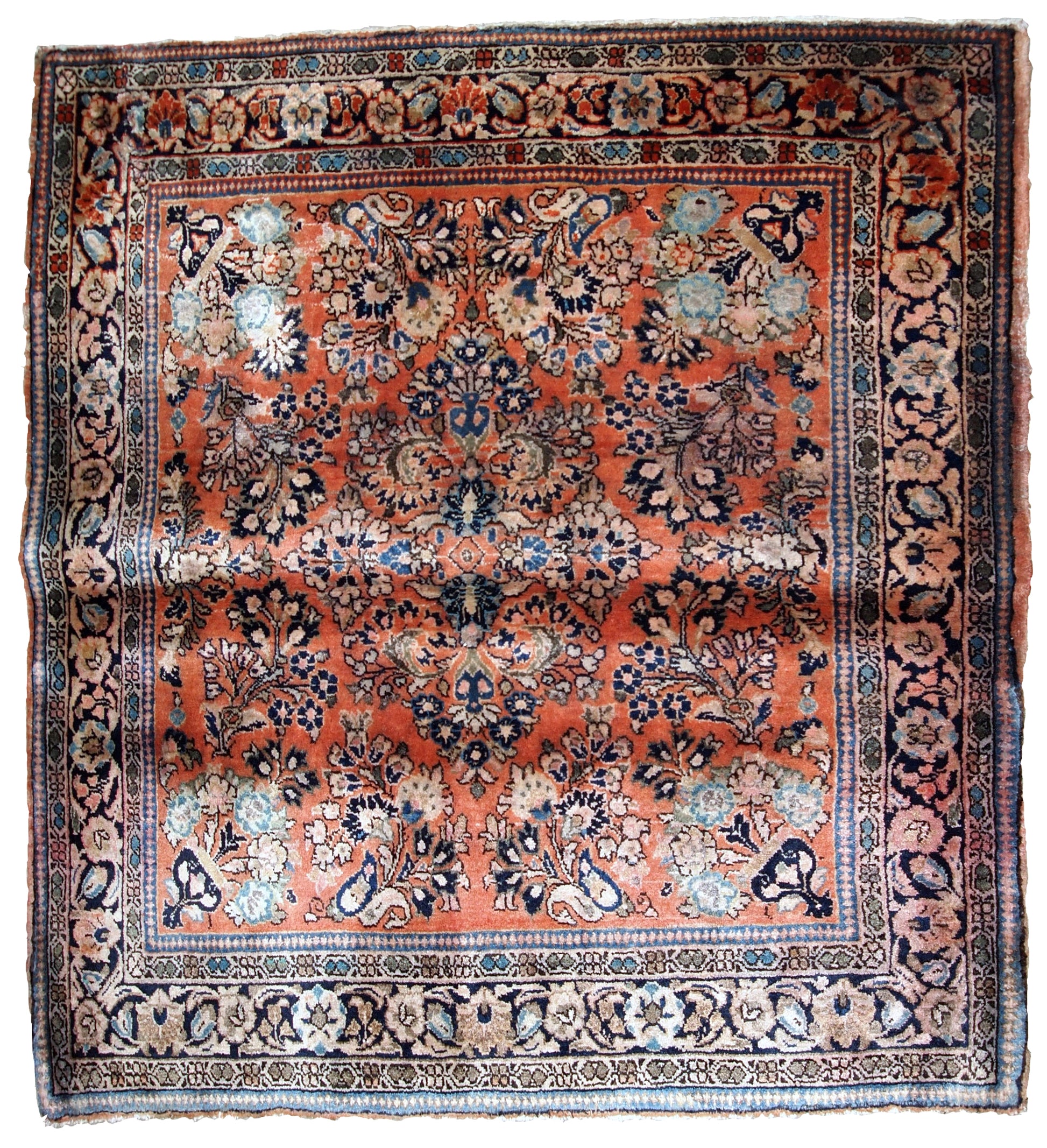 Handmade antique Persian Sarouk rug, 1920s