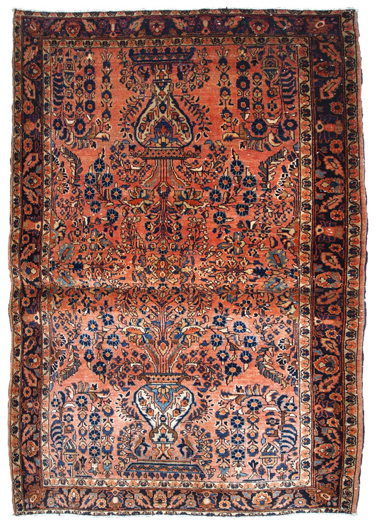 Handmade antique Persian Sarouk rug, 1920s