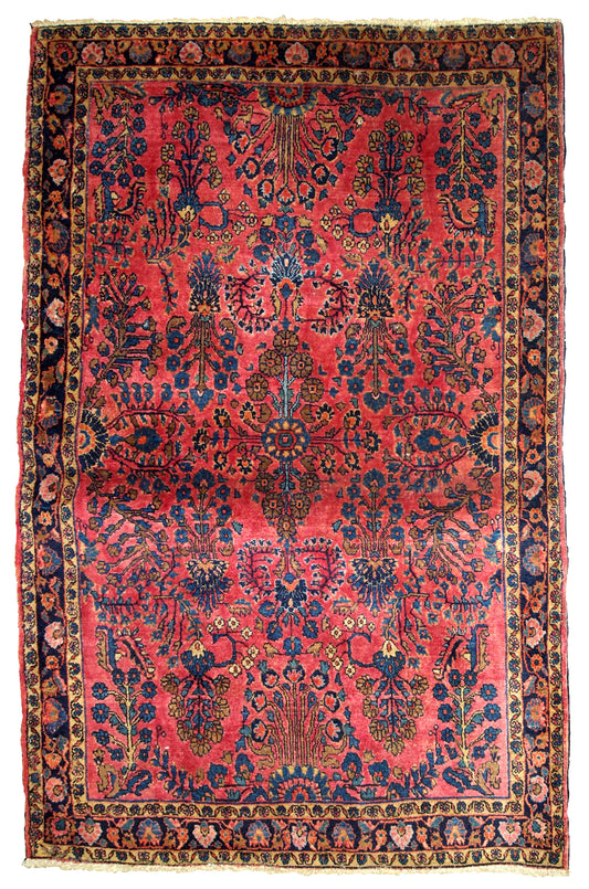 Handmade antique Persian Sarouk rug, 1920s
