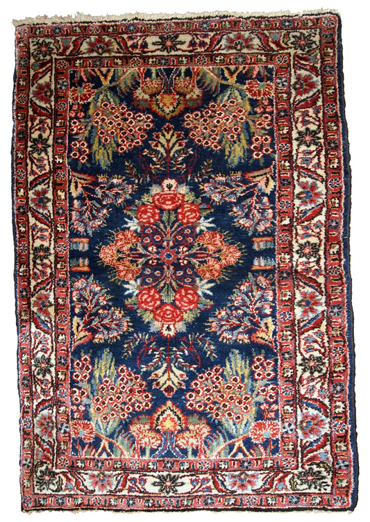 Handmade antique Persian Hamadan rug, 1920s