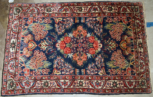 Handmade antique Persian Hamadan rug, 1920s