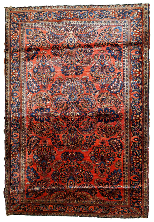 Handmade antique Persian Sarouk rug, 1920s