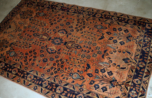 Handmade antique Persian Sarouk rug, 1920s