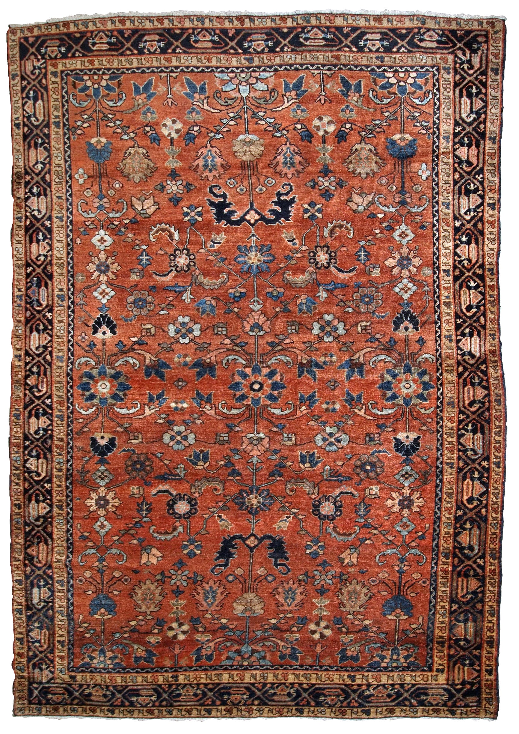 Handmade antique Persian Hamadan rug, 1920s