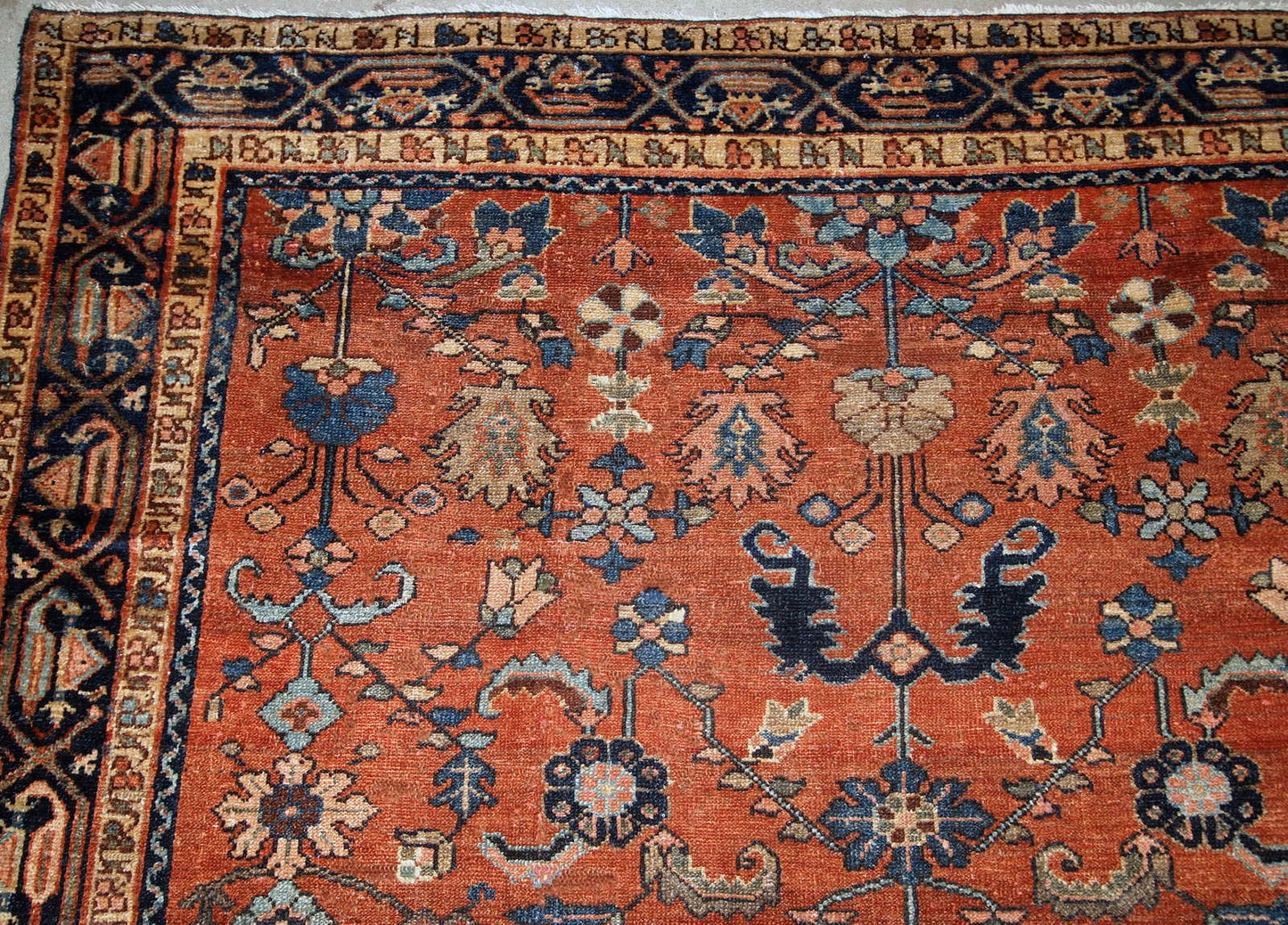 Handmade antique Persian Hamadan rug, 1920s