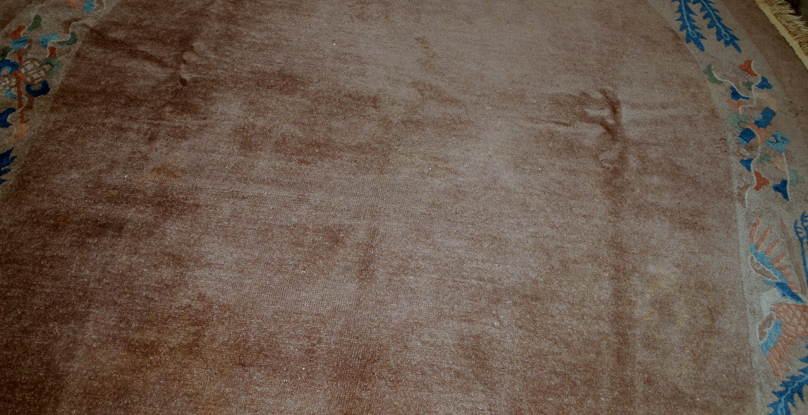 Handmade antique Chinese Art Deco rug, 1910s