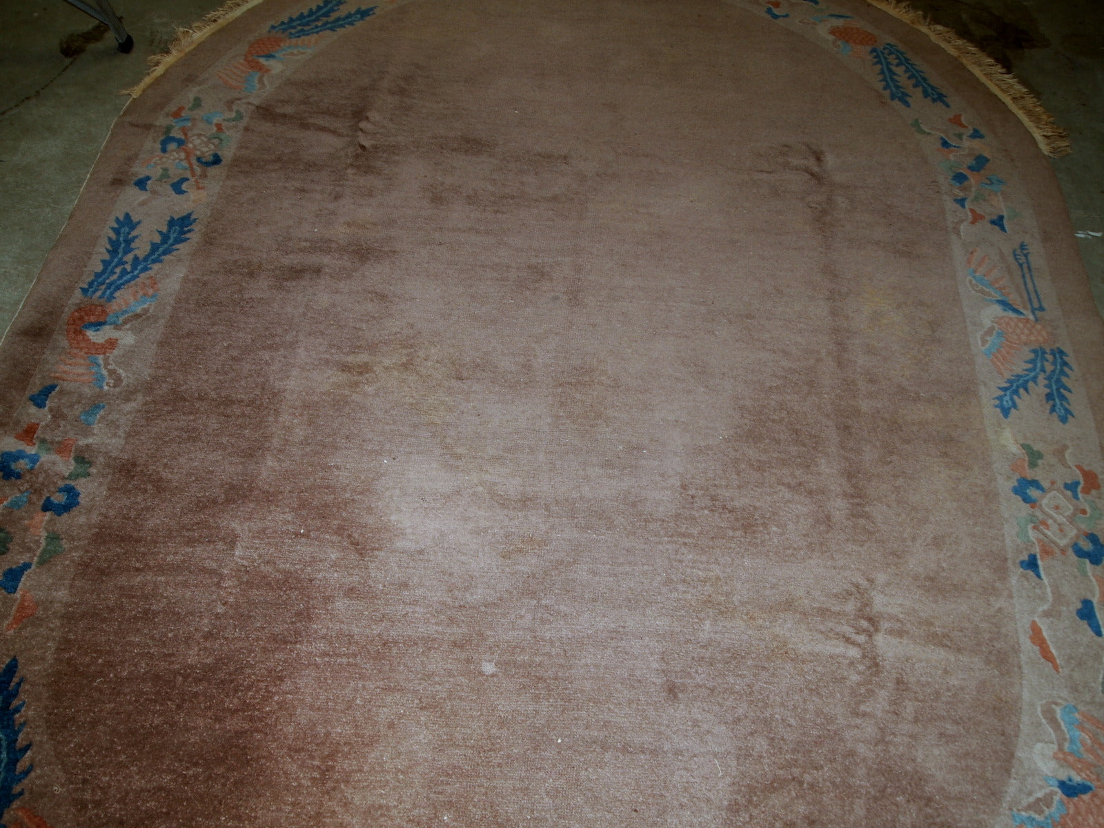 Handmade antique Chinese Art Deco rug, 1910s