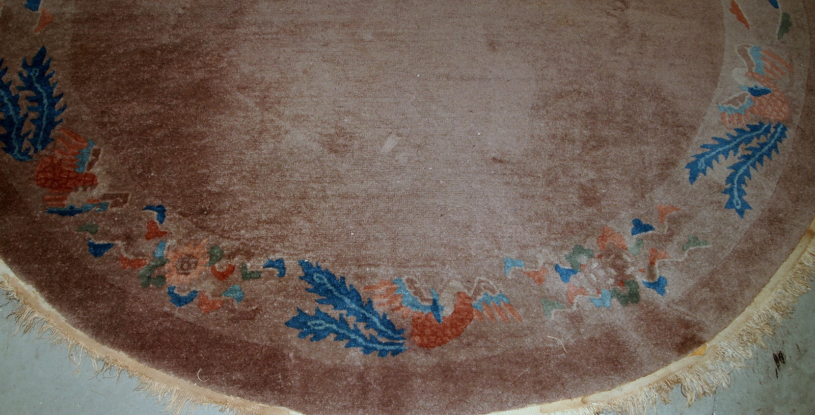 Handmade antique Chinese Art Deco rug, 1910s