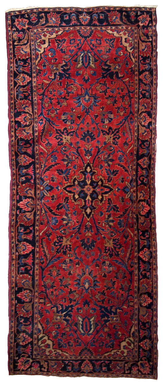 Handmade antique Persian Kashan rug, 1900s