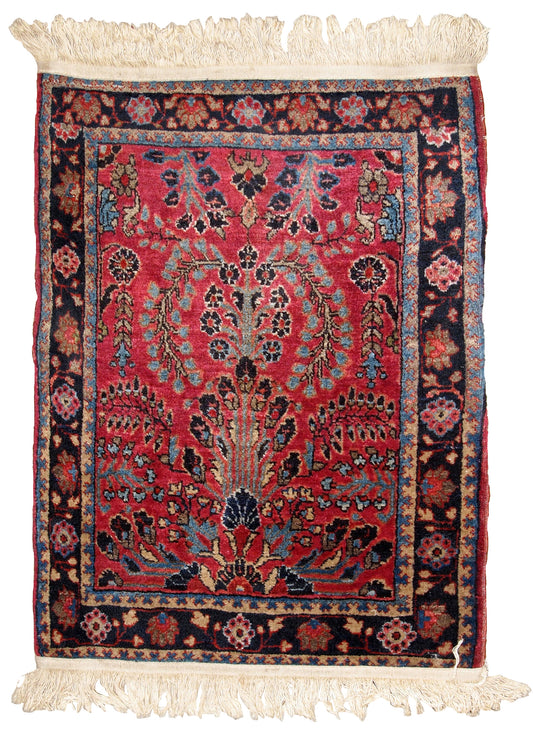 Handmade antique Persian Sarouk rug, 1920s