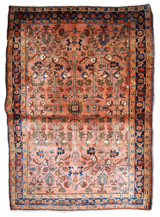 Handmade antique Persian Sarouk rug, 1920s