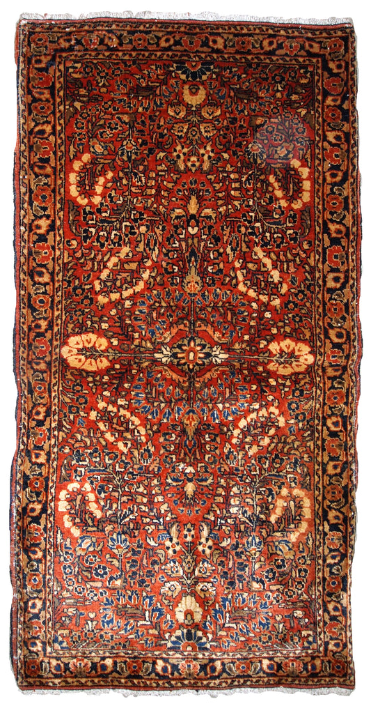 Handmade antique Persian Sarouk rug, 1920s