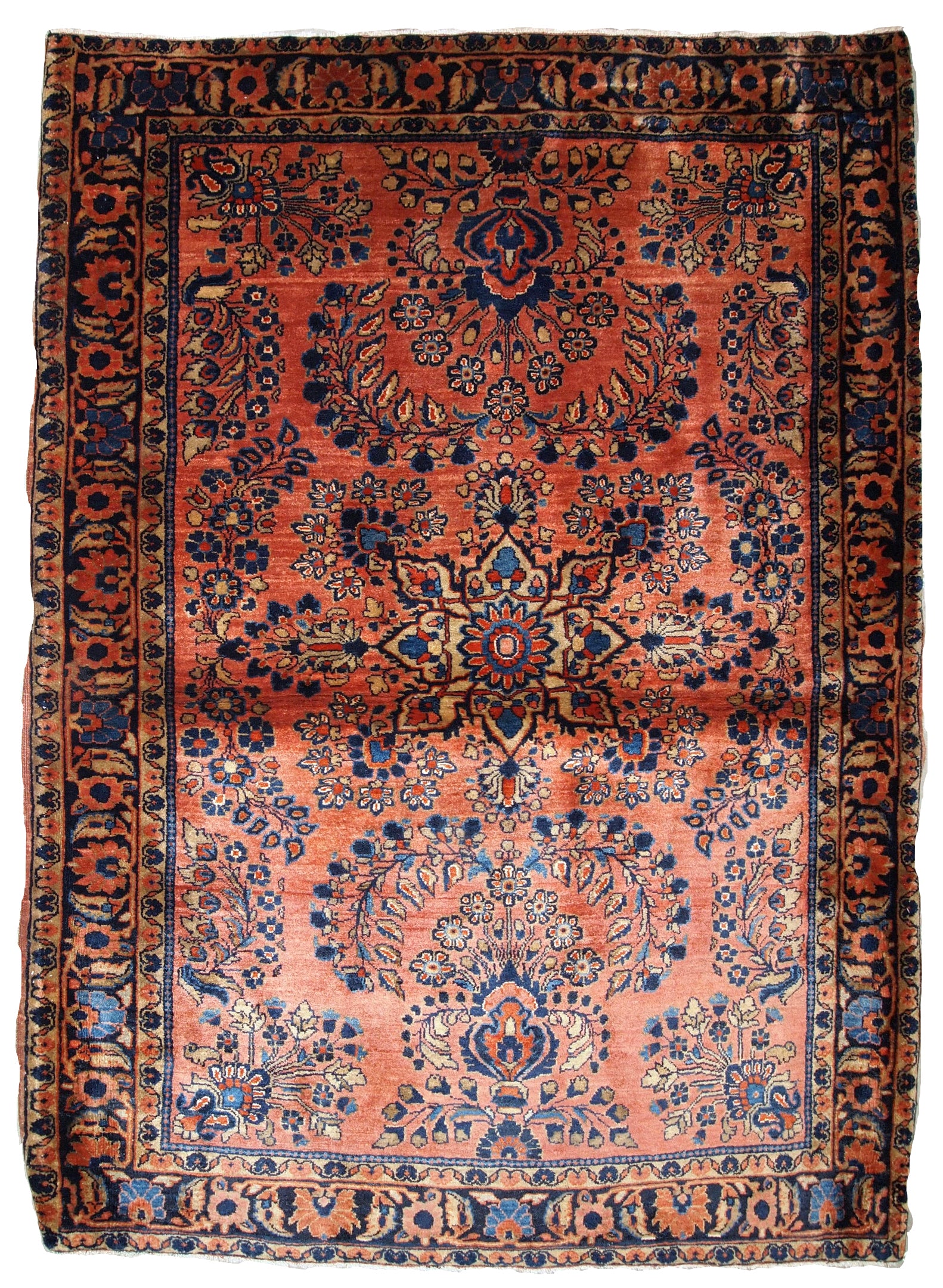 Handmade antique Persian Sarouk rug, 1920s
