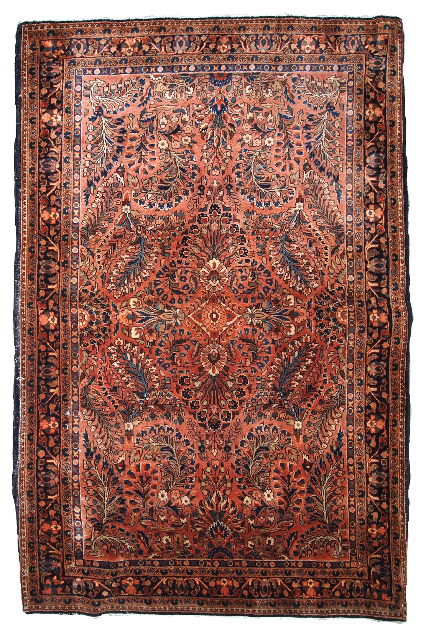 Handmade antique Persian Sarouk rug, 1920s