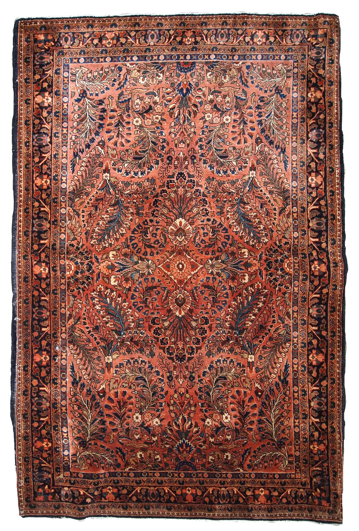 Handmade antique Persian Sarouk rug, 1920s