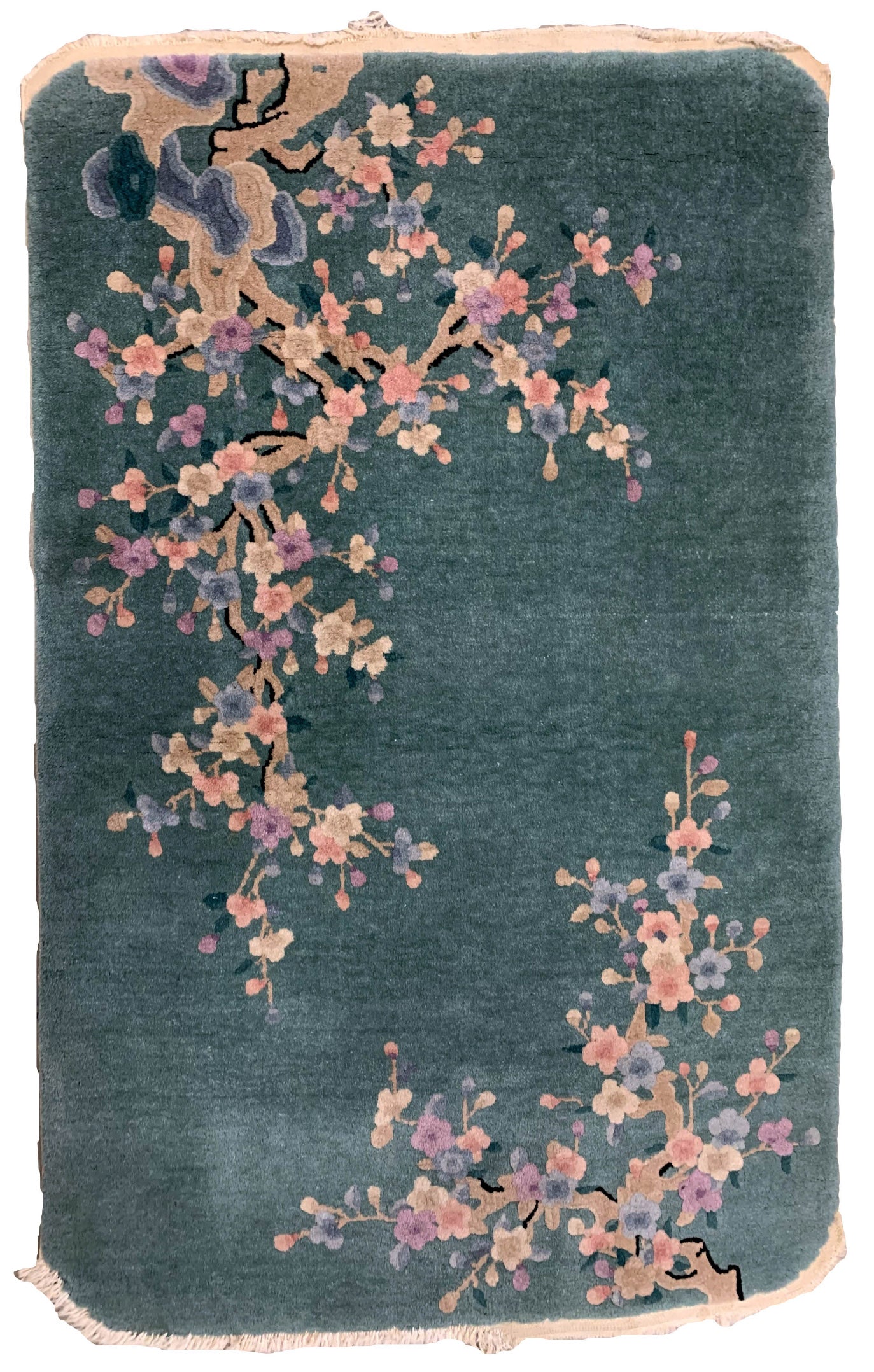Handmade antique Art Deco Chinese rug 1920s