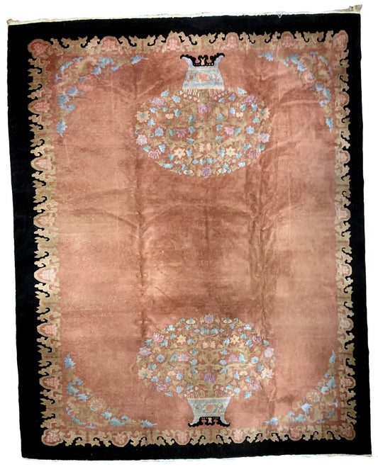 Handmade antique Art Deco Chinese rug 1920s