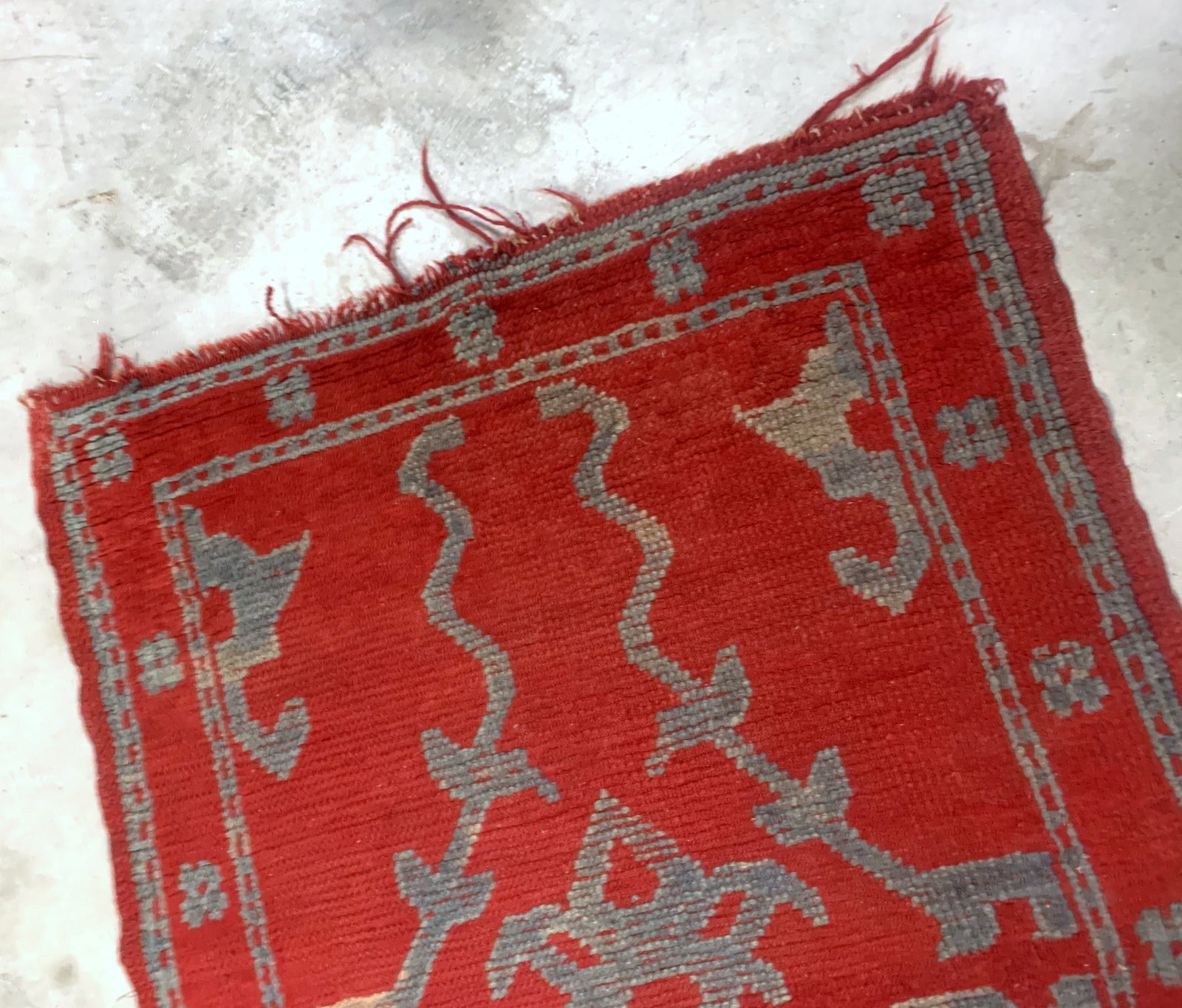 Handmade antique Turkish Oushak rug 1880s