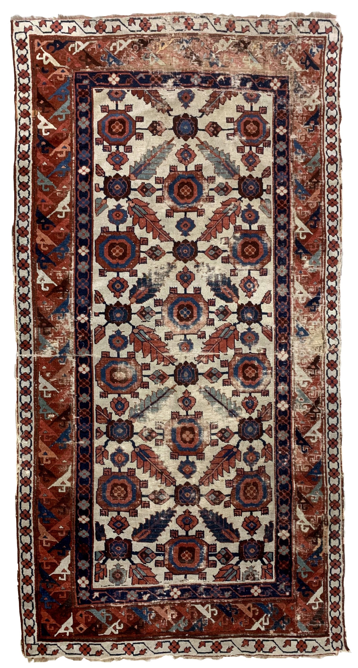 Handmade antique North-West Persian rug 1820s
