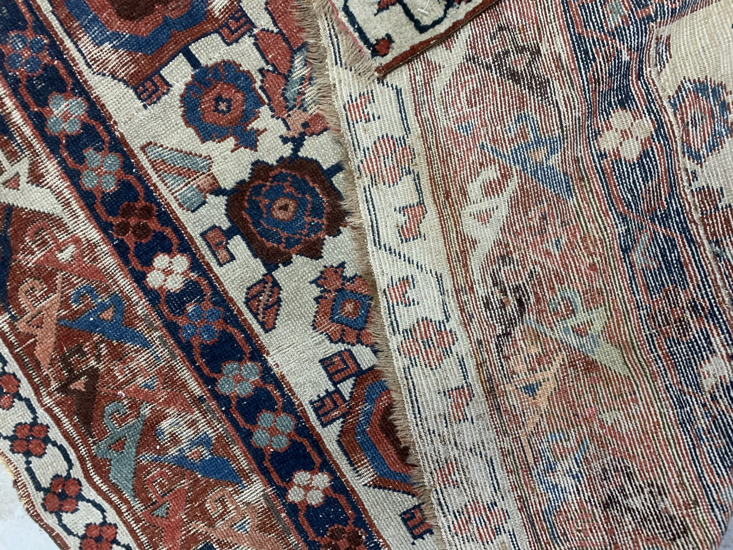 Handmade antique North-West Persian rug 1820s