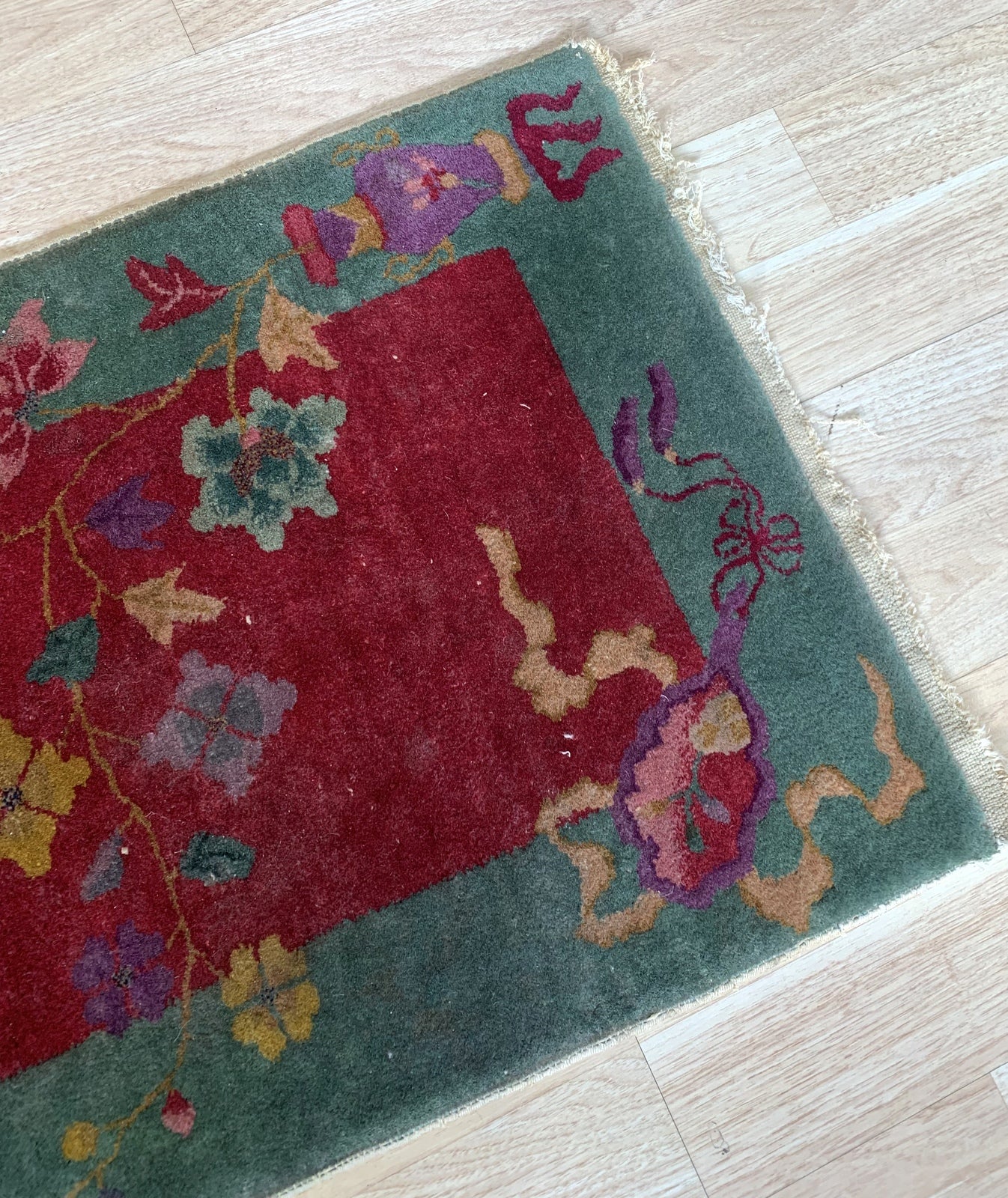 Rich colors on Chinese rug