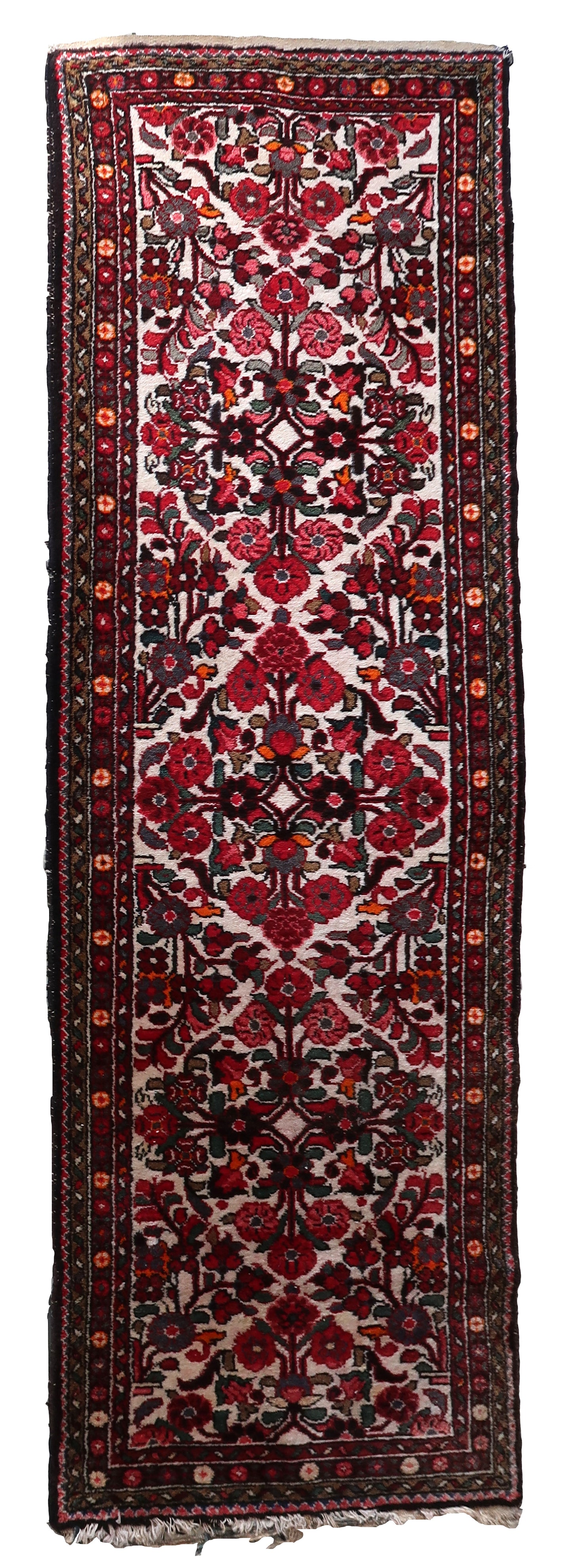 Handmade antique Persian Malayer runner 1930s