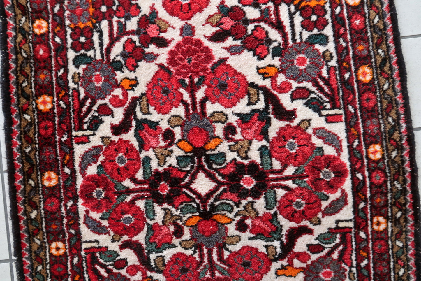 Handmade antique Persian Malayer runner 1930s
