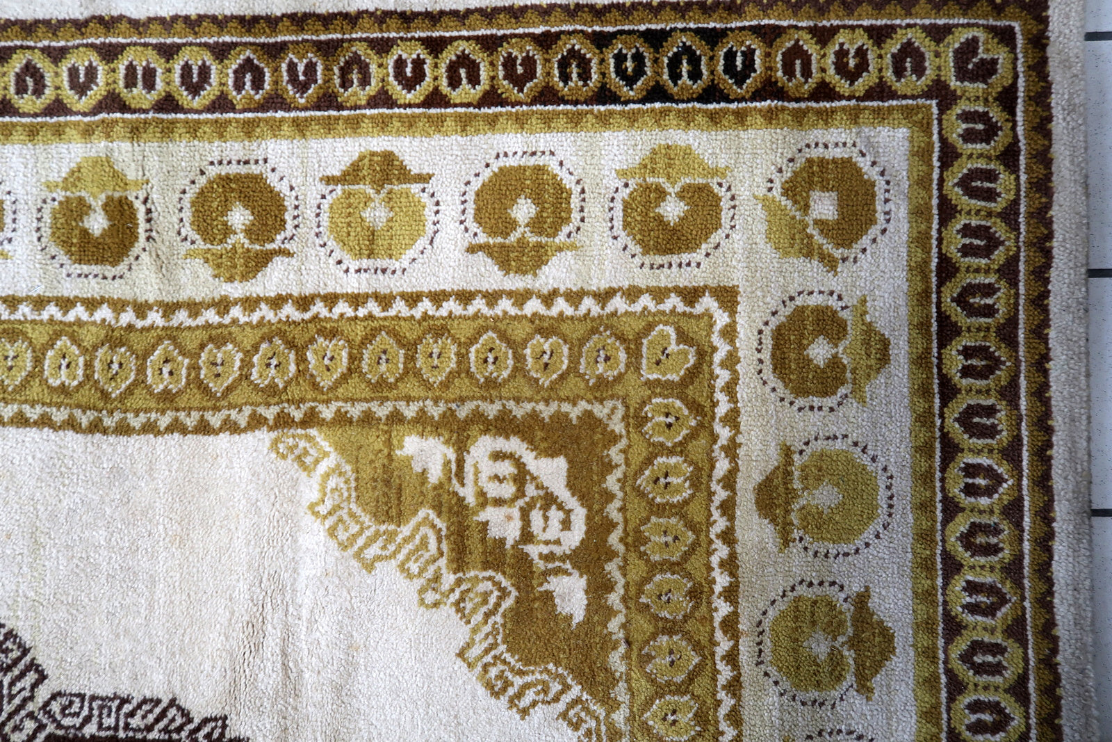 Vintage French Savonnerie rug 1950s