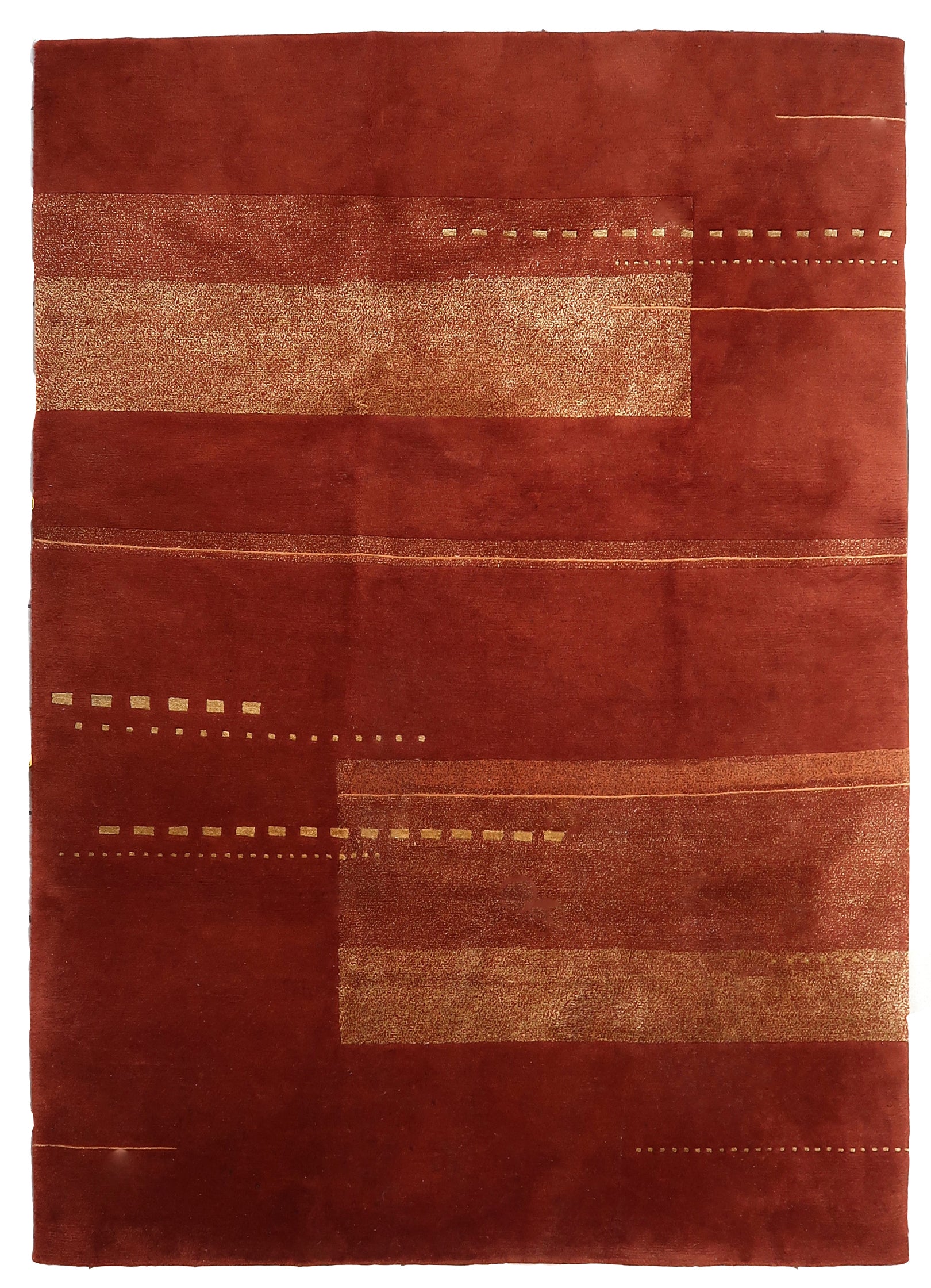 Handmade vintage Tibetan Khaden rug 1970s