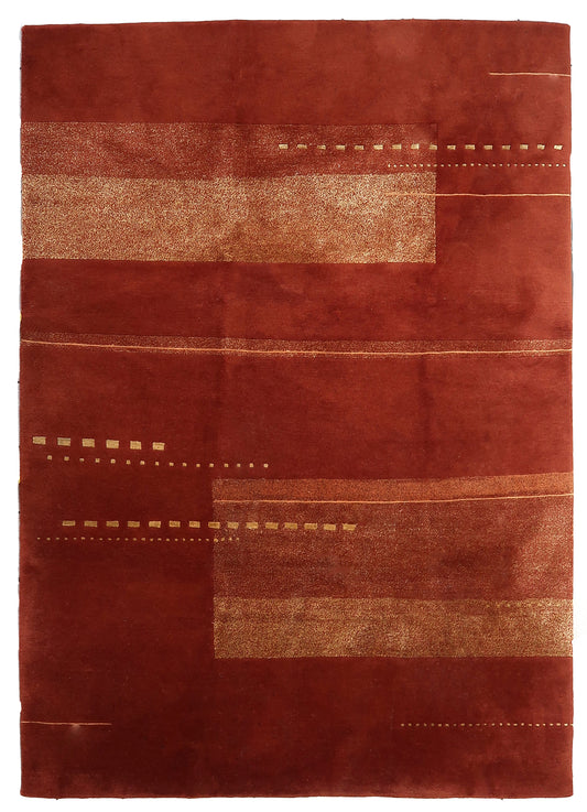 Handmade vintage Tibetan Khaden rug 1970s