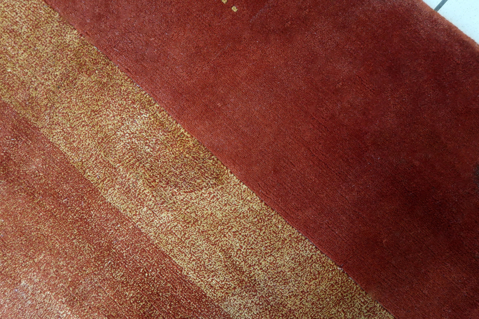 Handmade vintage Tibetan Khaden rug 1970s