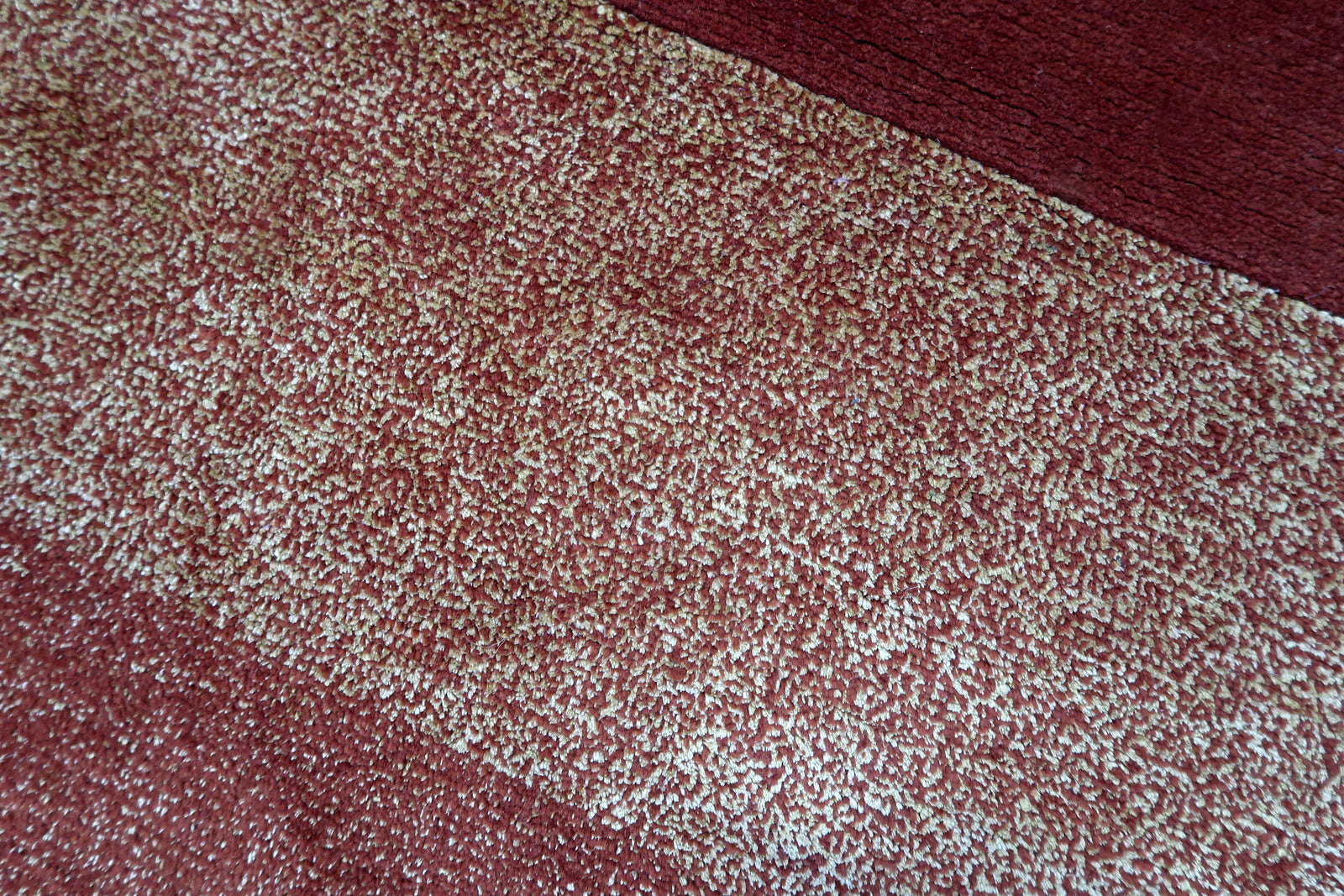 Handmade vintage Tibetan Khaden rug in modern geometric design. The rug is from the end of 20th century in original good condition.