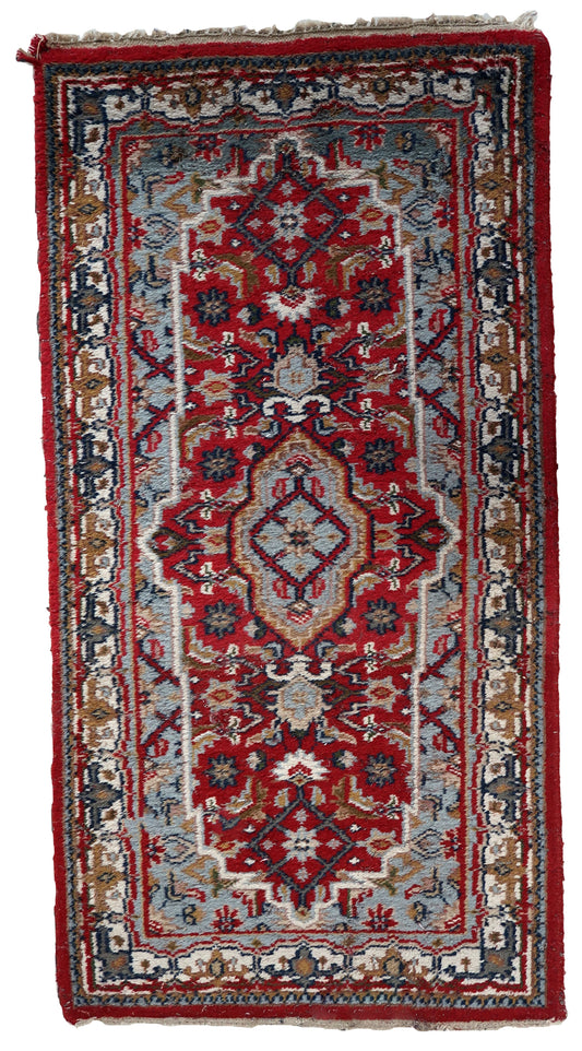 Handmade vintage Persian Hamadan rug 1970s