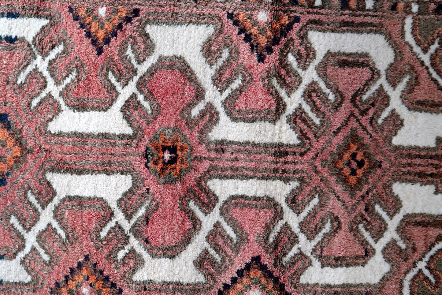 Handmade vintage Persian Hamadan rug 1970s