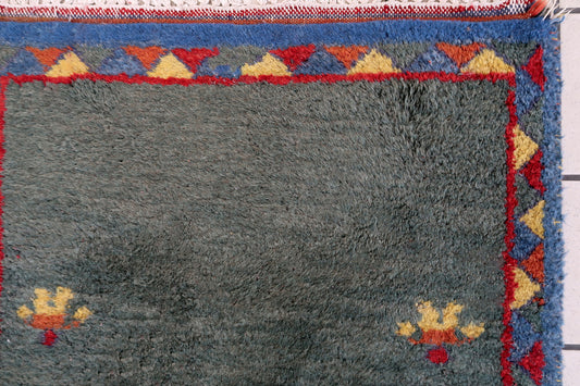 Handmade vintage Persian Gabbeh rug 1970