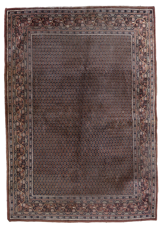 Handmade vintage Indian Seraband rug 1970s