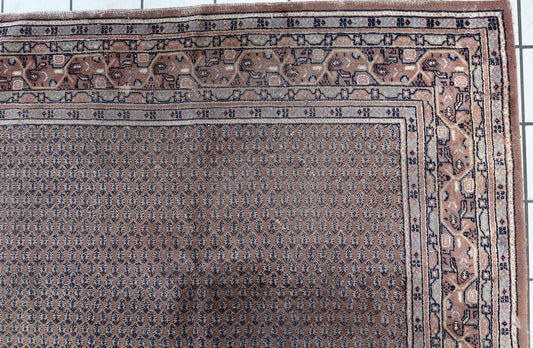 Handmade vintage Indian Seraband rug 1970s