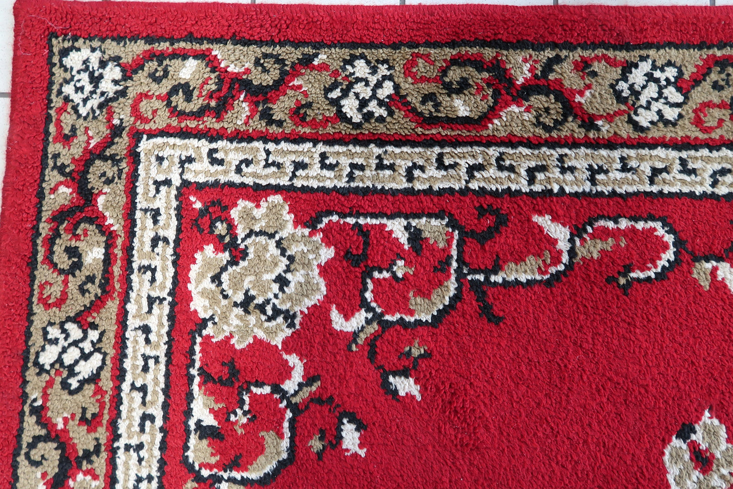 Vintage French Savonnerie rug 1970s