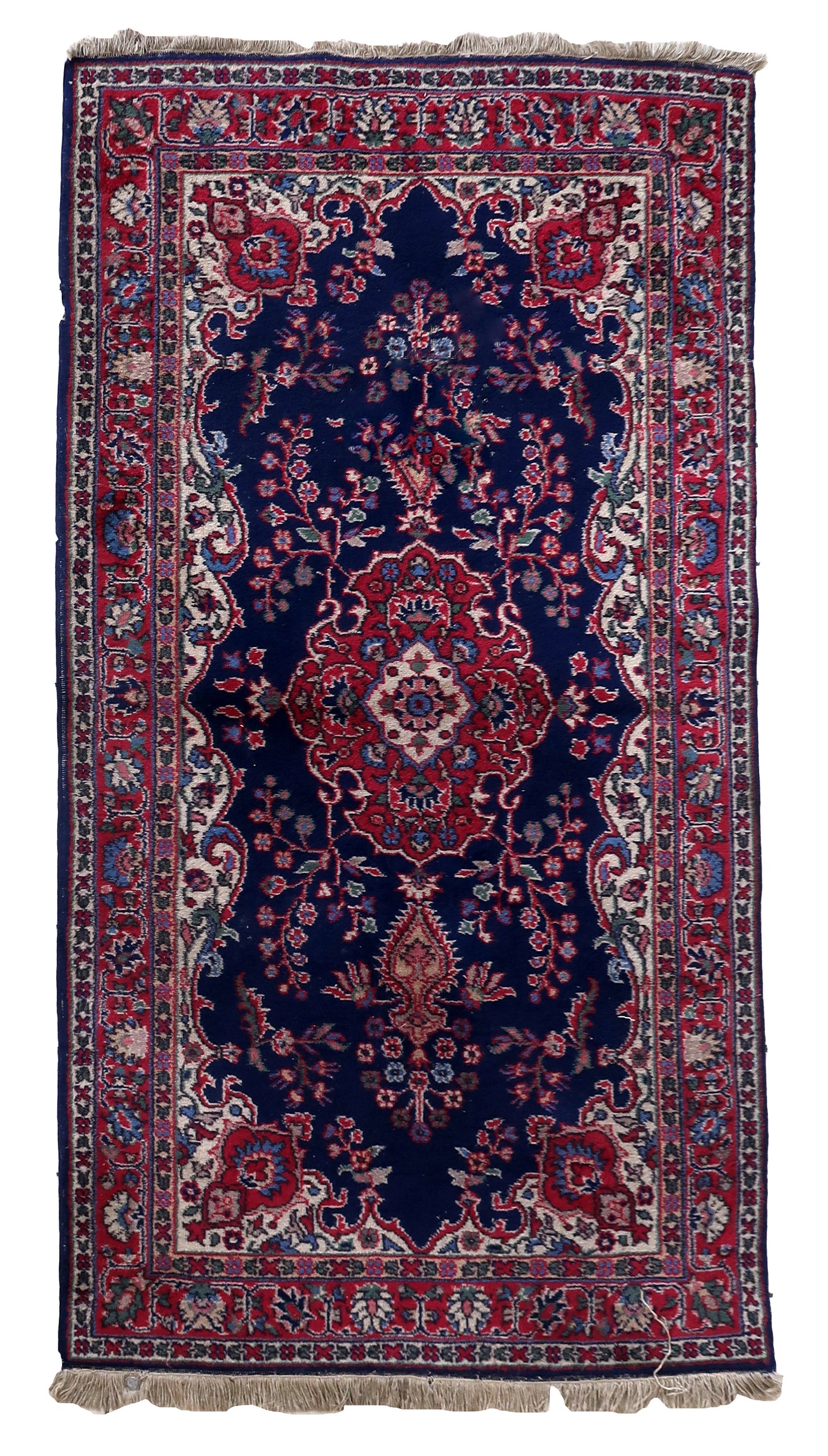 Handmade antique Persian Kerman rug 1930s