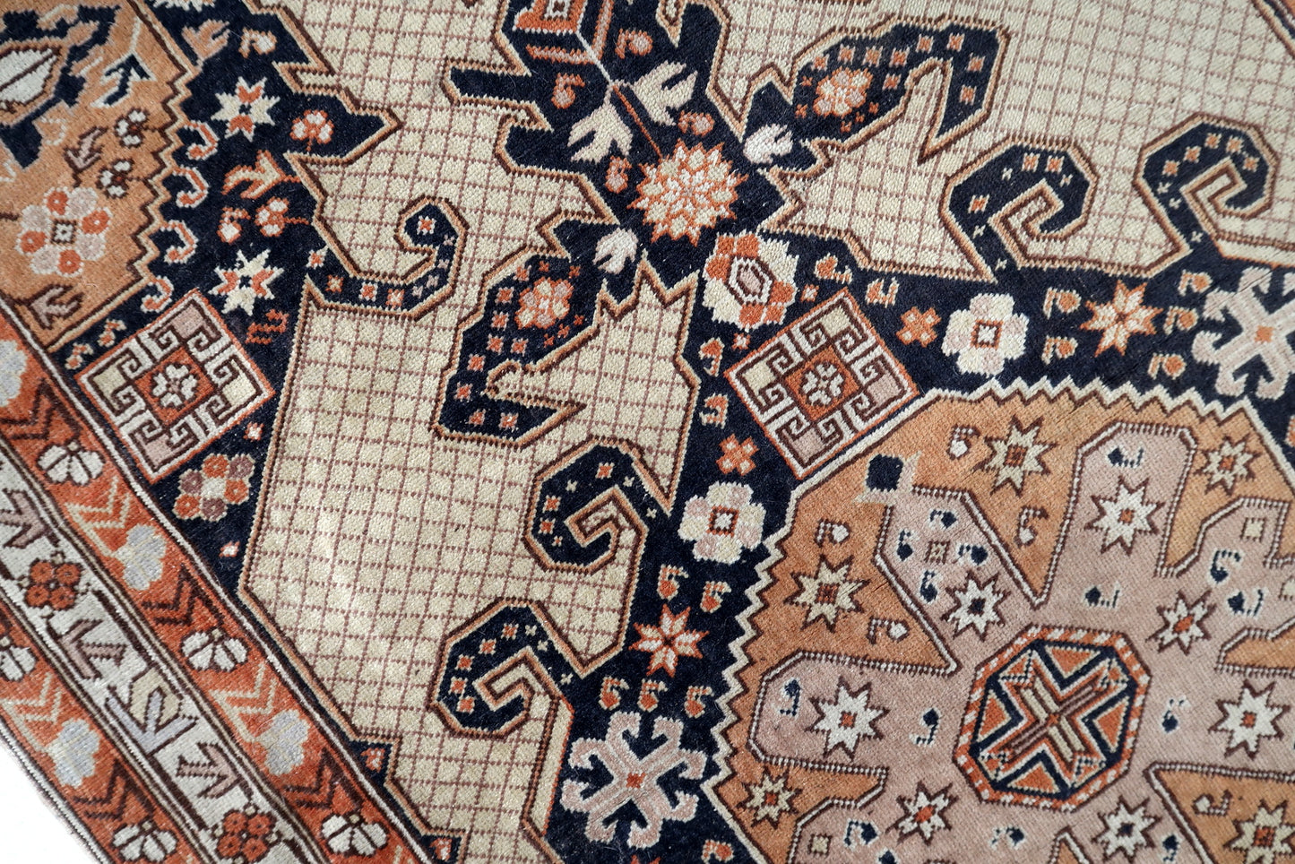 Handmade vintage Turkish Sivas rug 1950s