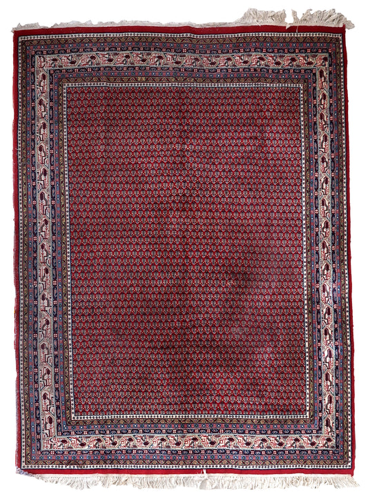 Handmade vintage Indian Seraband rug 1970s