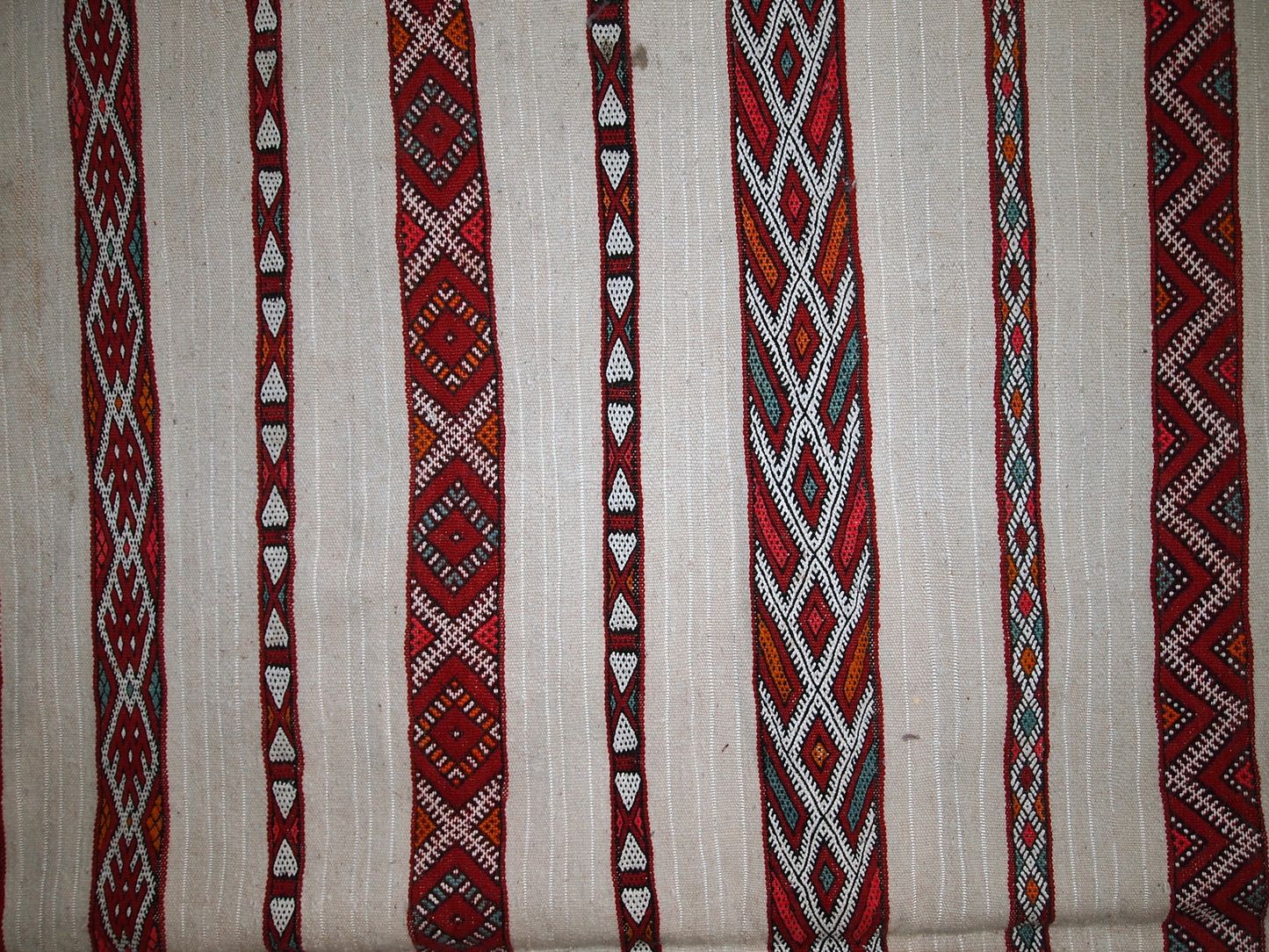 Handmade vintage Moroccan kilim 5.2' x 8.5' (159cm x 261cm) 1950s - 1C214