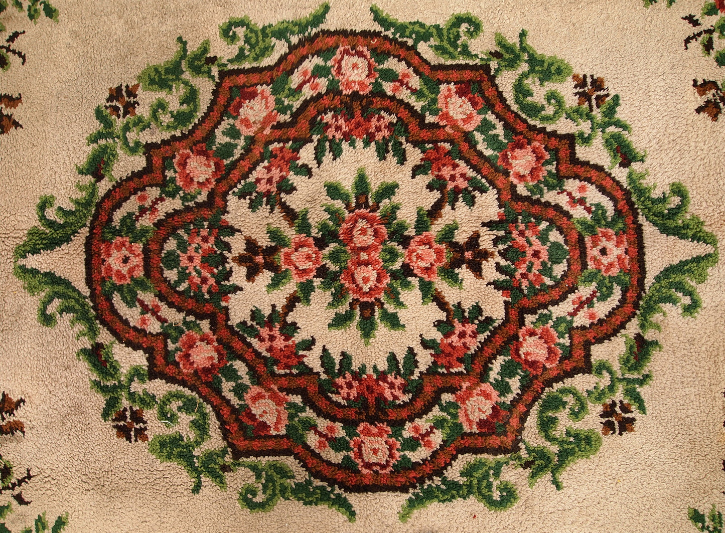 Artistic Garden Design in Red and Green