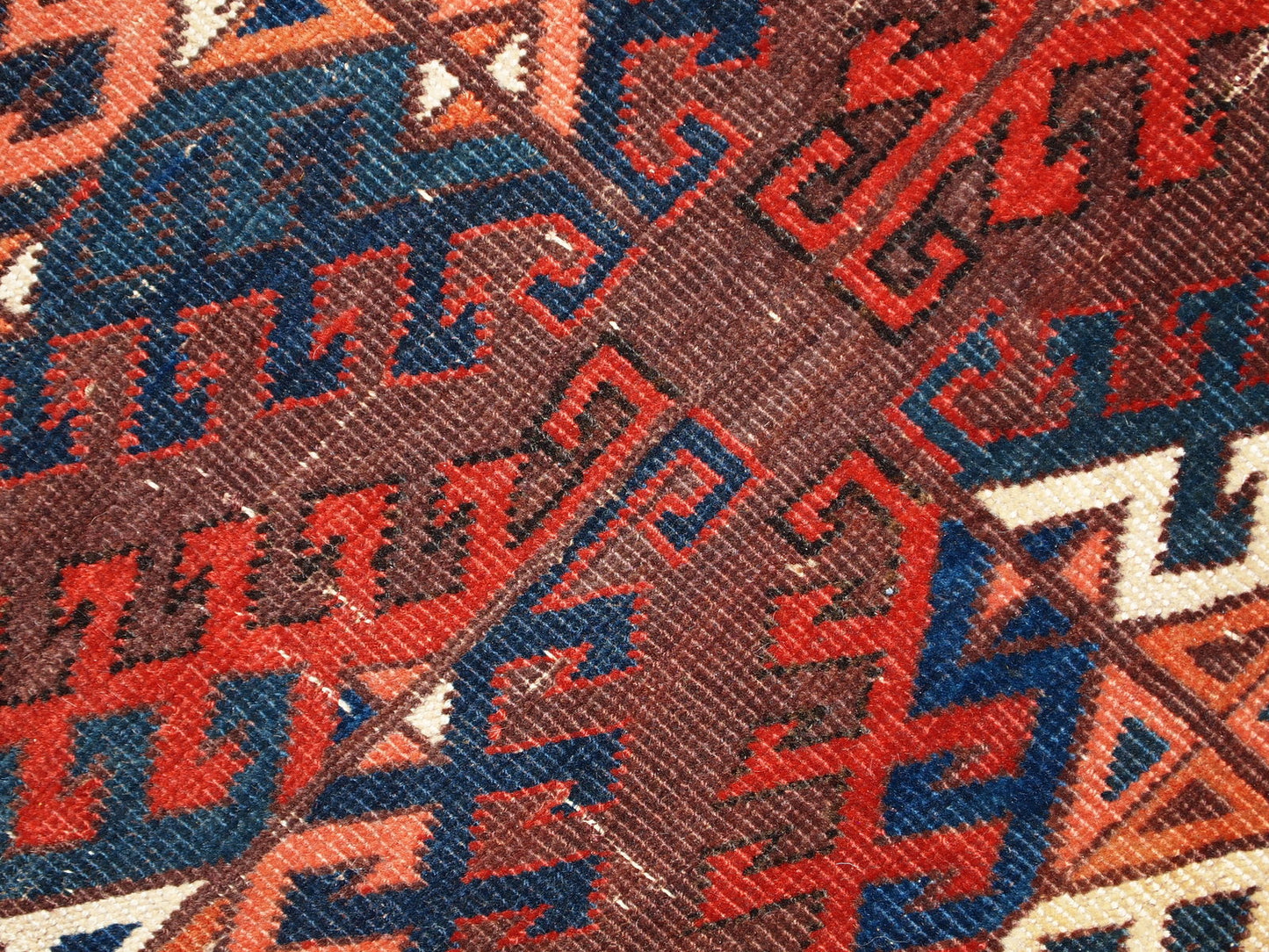 Handmade antique Turkmen Yomud rug 6.4' x 10.9' (195cm x 333cm) 1880s - 1C310