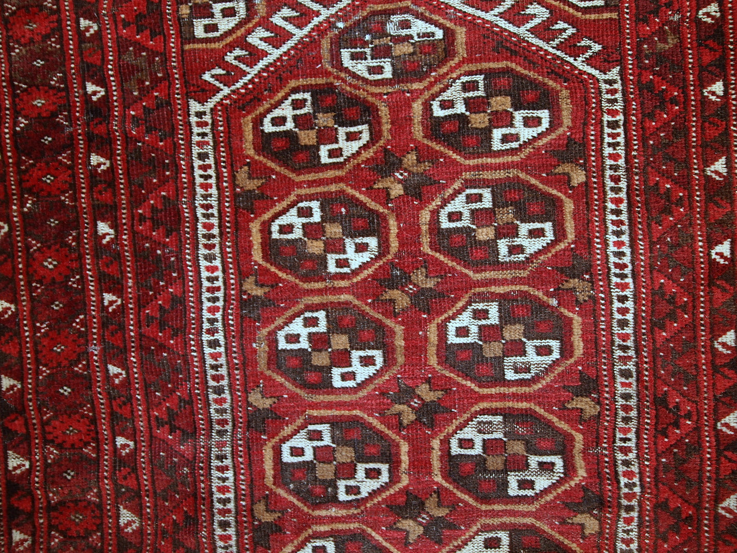 Handmade antique prayer Afghan Adraskand rug 2,7' x 3,7' (82cm x 115cm)1920 - 1C346 - One Royal Art